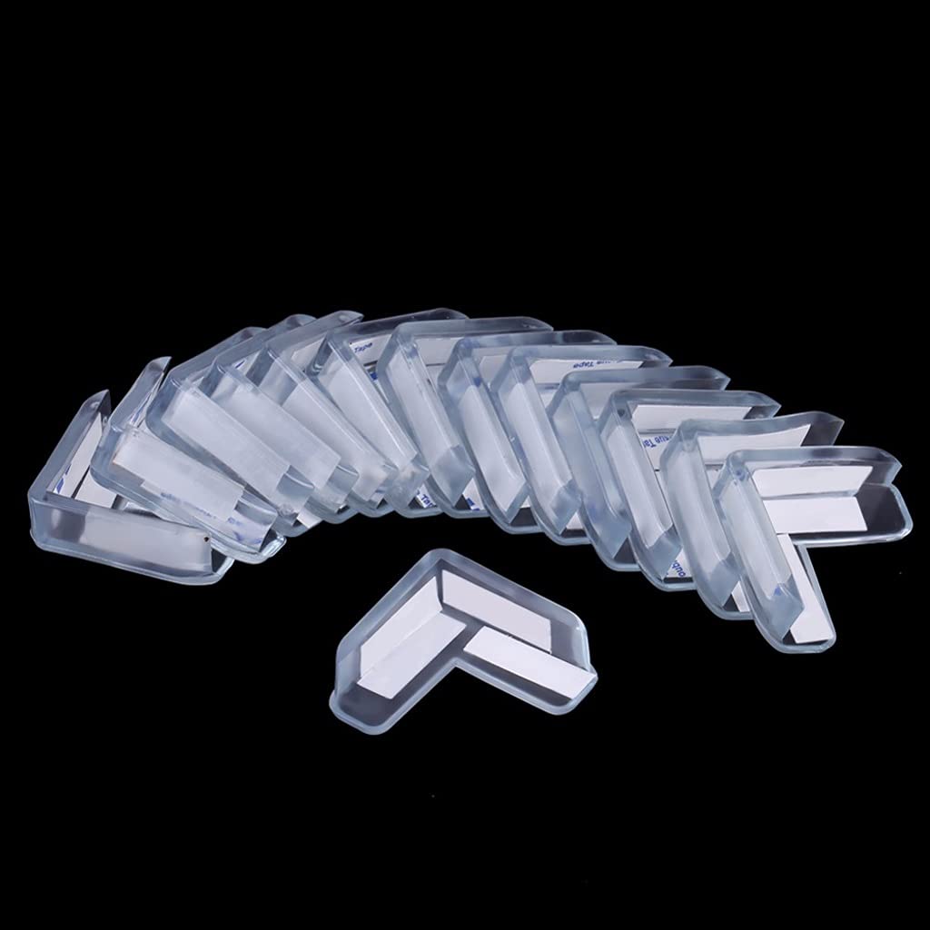 15 pezzi protezione per bambini in PVC trasparente protezione per mobili angolari da tavolo copertura di protezione per angoli anticollisione per bambini