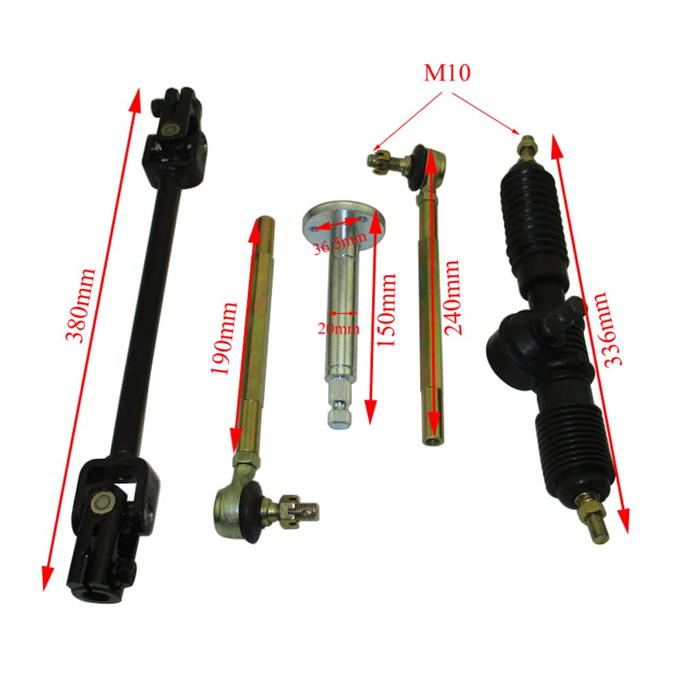 Kit di tiranti per albero sterzo per carrello Go Kart