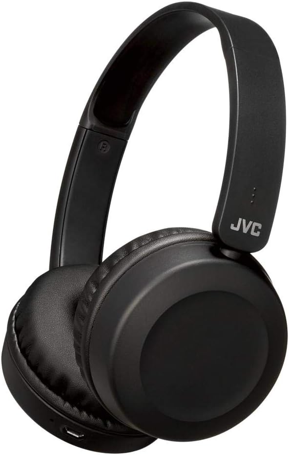 JVC Wireless Bluetooth Foldable Deep Bass On Ear Lightweight HA-S31BT Headphones, Black