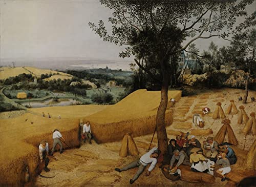 Toile les moissonneurs Bruegel l'Ancien peinture chambre 60x90cm
