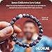 Lokai Silicone Beaded Bracelet for Women & Men, Artist Collection - James Goldcrown Love, (Large, 7 Inch Circumference) - Jewelry Fashion Silicone Bracelet Slides-On, Comfortable Fit
