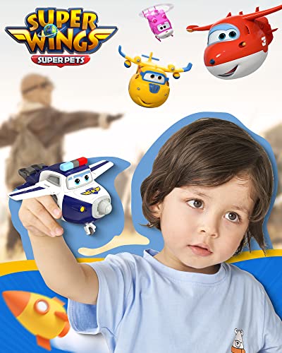 Super Wings 5" Transforming Paul Airplane Toys Vehicle, Action Figure, Plane To Robot, Suitable 3 4 5 Year Old Preschool Kids, Fun Plane Toys For Boys And Girls, Birthday Gifts, Blue #TOP5