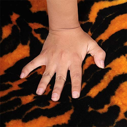 Tapete de piel de oveja Australia estilo tigre 2.5x3.3 ft miniatura 6