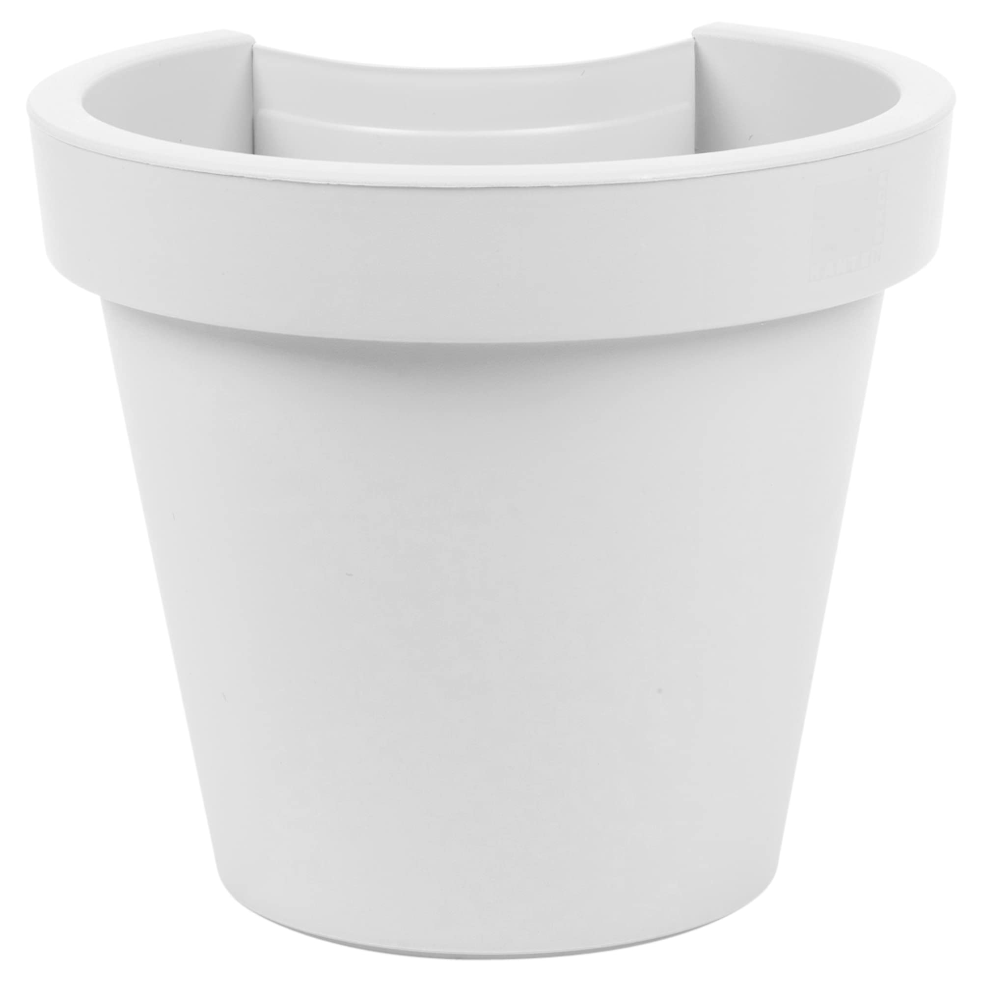 URBNLIVING 6 pcs Adjustable White Drainpipe Garden Balcony Plant Flower Pot Basket