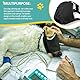 Ohcozzy Hunde Maulkorb, Hunde Augenmaske mit weichem flexiblen Stoff, Haustier beruhigende Kappe für Augenbinde Grooming Anti Angst und Auto-Krankheit(Größe L, Schwarz)