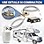 Yendse Propane Brass Tee 4 Port Adapter Kit with 5FT and 12FT Stainless Braided Hoses,Extend a Stay Rv Propane Kit for Tank RV Camping Connecting Auxiliary Propane Bottles and Appliances