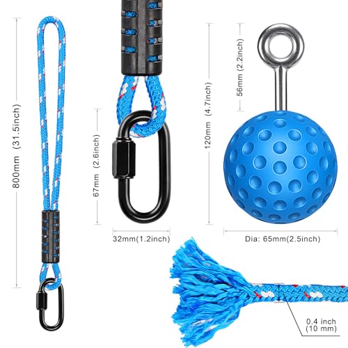 SELEWARE Pull Up Power Ball Hold Grips Durable Blue rutschfeste Handgriffe Krafttrainer Trainingsgerät für Klimmzüge, Kugelhanteln, Fitness, Workout