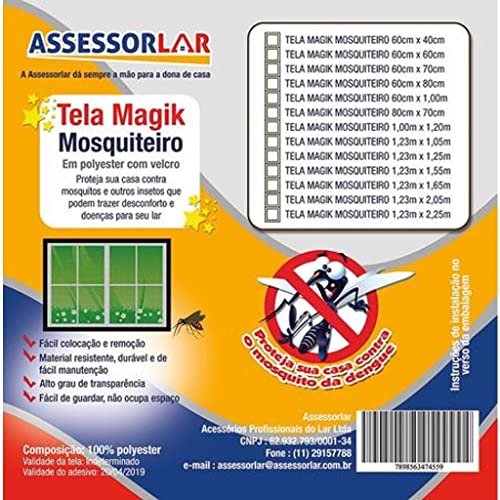 Tela Mosquiteiro Para Janela 1,00 x 2,00 m