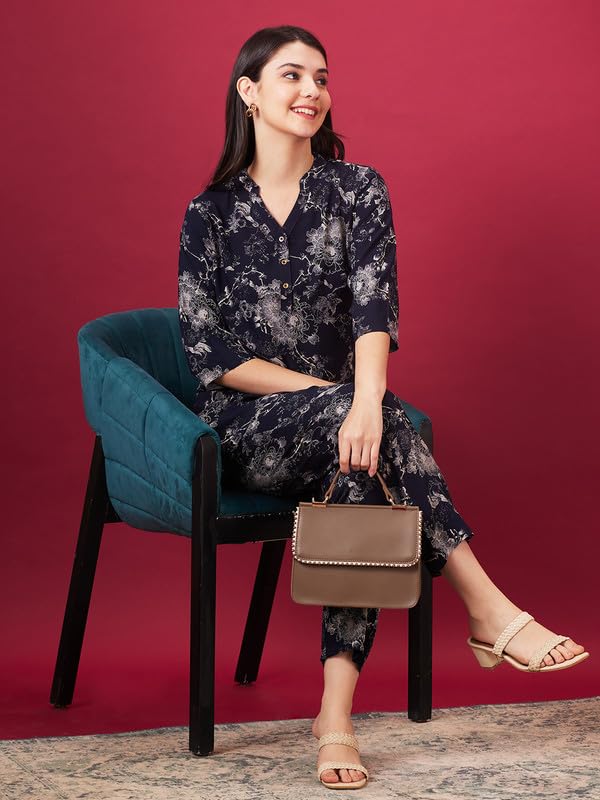 Image of AV2 Women Rayon Printed Top & Pajama Set 2427