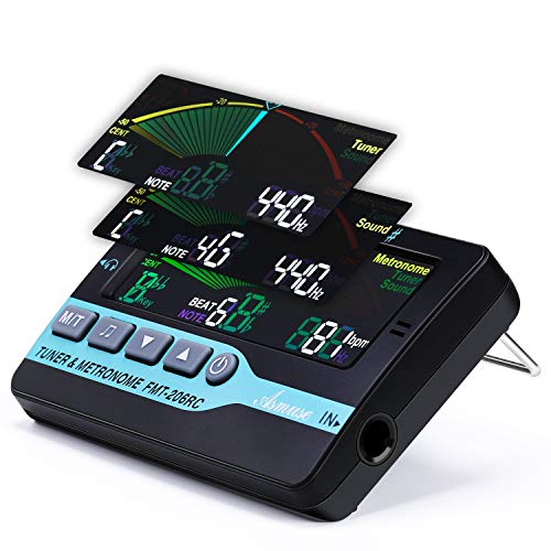  Asmuse 3 en 1 Accordeur de Guitare Métronome e...