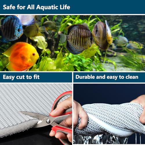 Medio filtrante para acuario 20 x 16 pulgadas 3 piezas miniatura 2