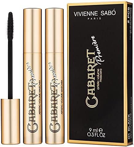 Vivienne Sabó Paris - Classic Everyday Mascara Cabaret Premiere, Cruelty Free, Black, Made in Europe, DUO Pack (2 pieces)
