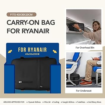Xkdoai for Ryanair Cabin Bags 40x30x20, Travel Backpack Womens