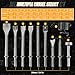 FLKQC 10pcs Pneumatic Air Hammer Chisels Set, Heavy Duty High Carbon Steel Pneumatic Air Hammer Chisels with 0.401