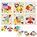 Swetup Rompecabezas de madera de 6 piezas, 3D para niños, puzzle de madera, juguete educativo, juguete de madera, a partir de 1, 2, 3 años