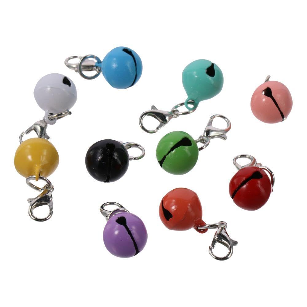 WUZIA 20Pcs Metal Cat Dog Bells Charm Pet Pendant Colorful Decoration for Festival Party DIY Crafts - Image 4