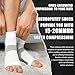 AGERALIY 2 Pairs Upgraded Neuropathy Socks-15-20 mmHg Compression Socks for Men&Women,Comprex Ankle Sleeves for Plantar Fasciitis, Arch Pain,Edema & Fatigue/All-day wearable(White,S/M)
