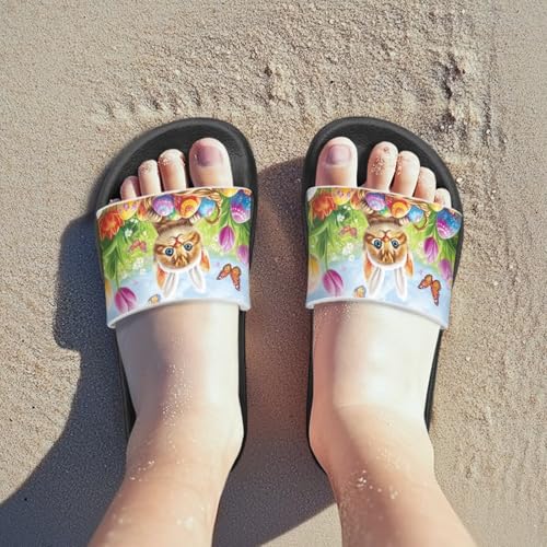 Animal Print Summer Slippers Boys Girls Beach Pool Slides Sandals Kids Water Shoes EVA Anti Slip Shower Bathroom Slipper Comfort Footbed House Sandal3