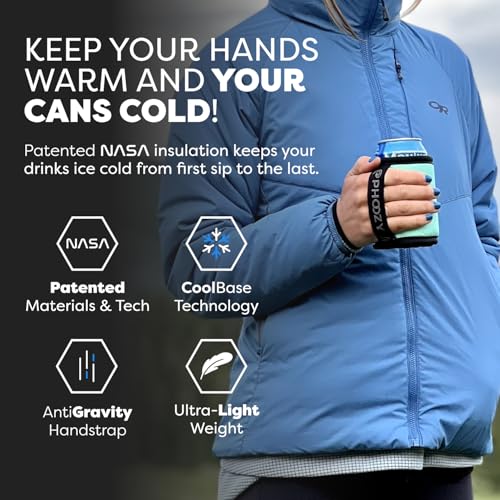 Image of PHOOZY Insulated Can Cooler for Slim 12 oz Cans - Patented Drink Sleeve with NASA-Inspired Technology - Keeps Beer, Soda & Sparkling Water Cold Longer - Lightweight Outdoor Can Holder - Mint