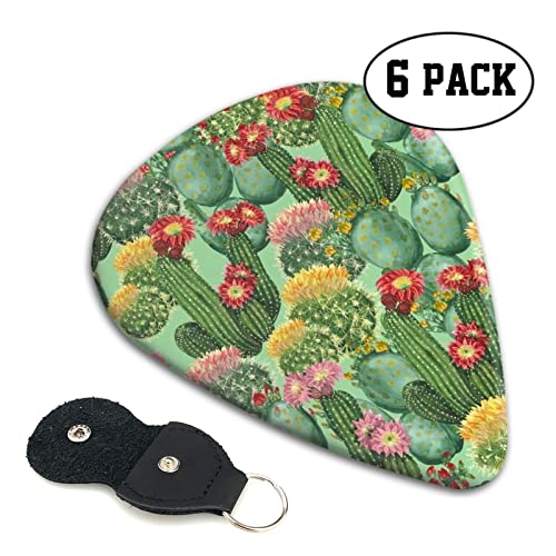 Cactus Floral Bloom Lot de 6 médiators pour guitare acoustique, guitare électrique, basse, ukulélé – fins, moyens et… - Les Beatles, Paul McCartney, John Lennon, RIngo Starr, George Harrison Cactus Floral Bloom Lot de 6 médiators pour guitare acoustique, guitare électrique, basse, ukulélé – fins, moyens et… – Image 3