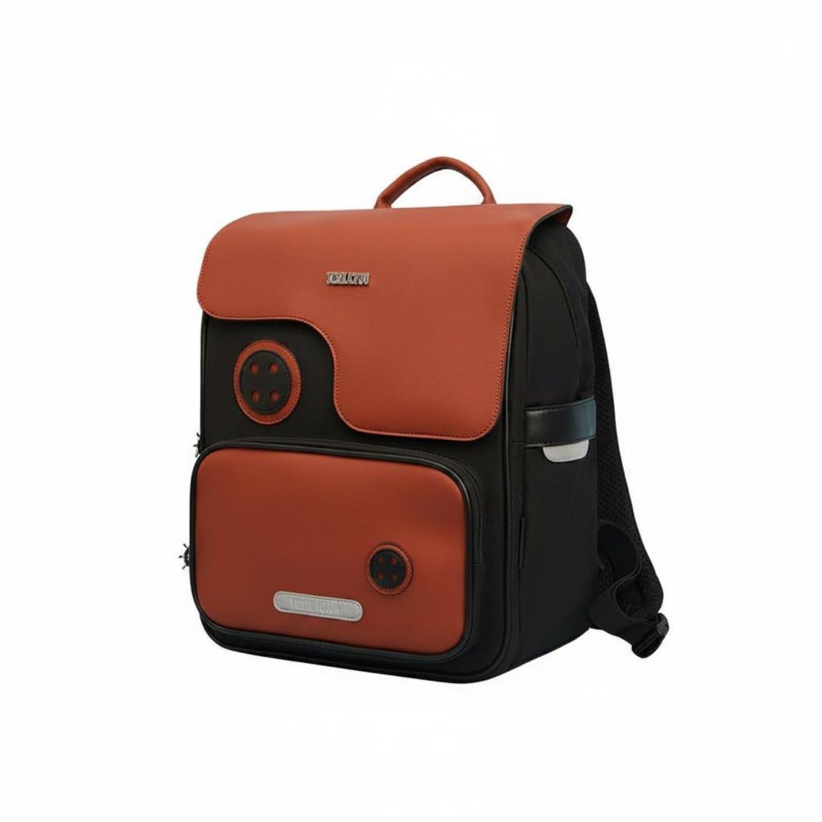 Zaino Scolastico Bambini Zainetto Scuola Zaino Studente Cartella Ragazzi con Design Leggero Riduci Carico E Grande Capacità in Microfibra Nylon, Array, Nero E Marrone