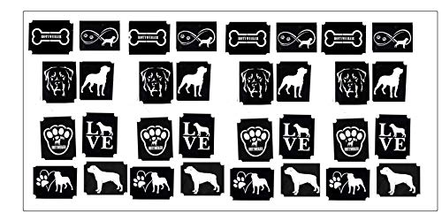 Rottweiler Collection (Rottweiler Glitter Airbrush Body Stencil)