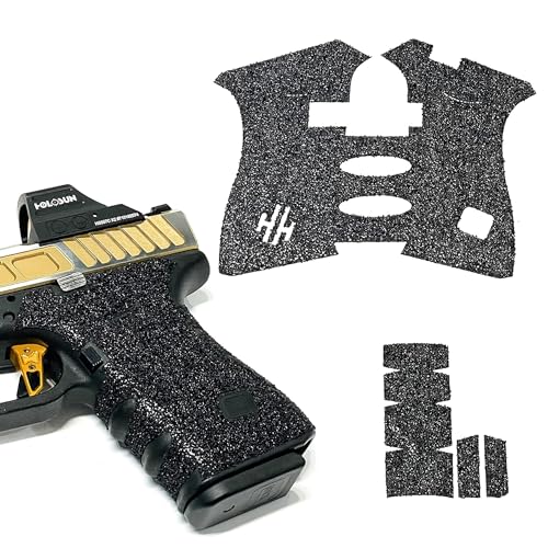 Handleitgrips Gun Grip Tape Compatible with Glock 19/23 Gen 3 - Black Edge Series Pistol Grip Tape, Easy Installation, Gun Skins, Veteran Owned
