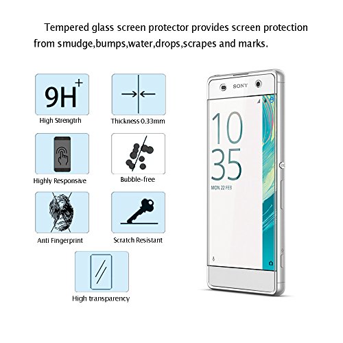 3 Pezzi Vetro Temperato Sony Xperia XA, WEOFUN
