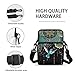 AZULCUSTO Shoulder Bags, Sling Handbags with Multi Pokets Large Capacity Sling Bags Casual Hobo Shoulder Handbags with Fashion Prints Hummingbird