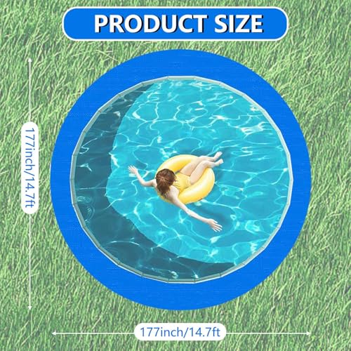 Protection contre les déchirures de liner avec ce tapis de sol rond - 6