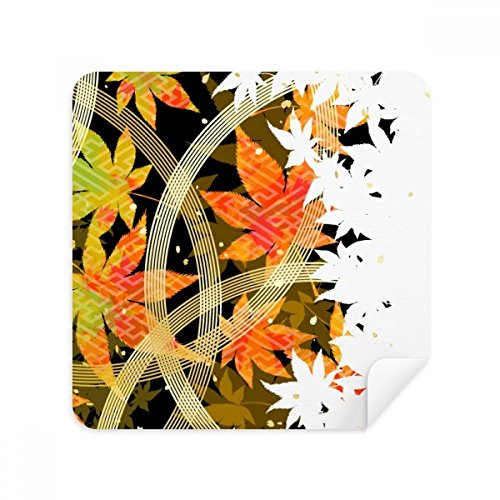 Chiffons en daim pour écran motif érable x2 : essuie-tout microfibre élégant pour smartphone