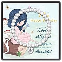 Algopix Similar Product 5 - Solocute Birthday Gifts Pearl Bracelet