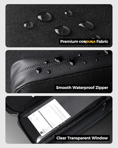 pack all Travel Passport Holder with RFID Blocker, Water-Resistant Passport Wallet with Wrist Strap, Multiple Family Airplane Document Organizer for Cards, Boarding Pass, ID, Cash, Tickets3