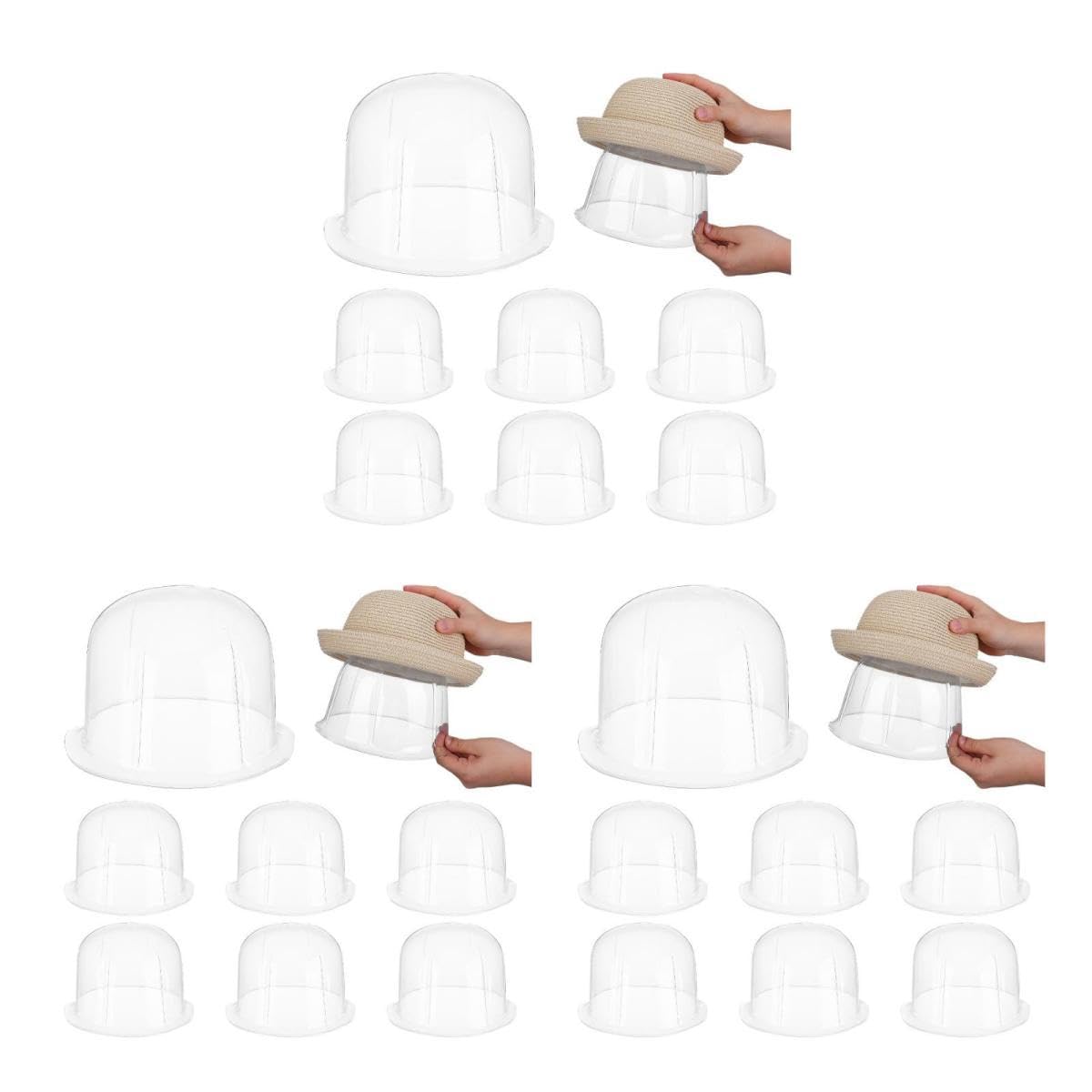 8 Stück Hutständer Perückenhalter Rack Hutständer Kunststoff Kuppel Hutständer Schutzhalter Perückenständer für Mehrere Perücken Hüte Helme Mützen (57 cm/ 22 4 Zoll Weiß)