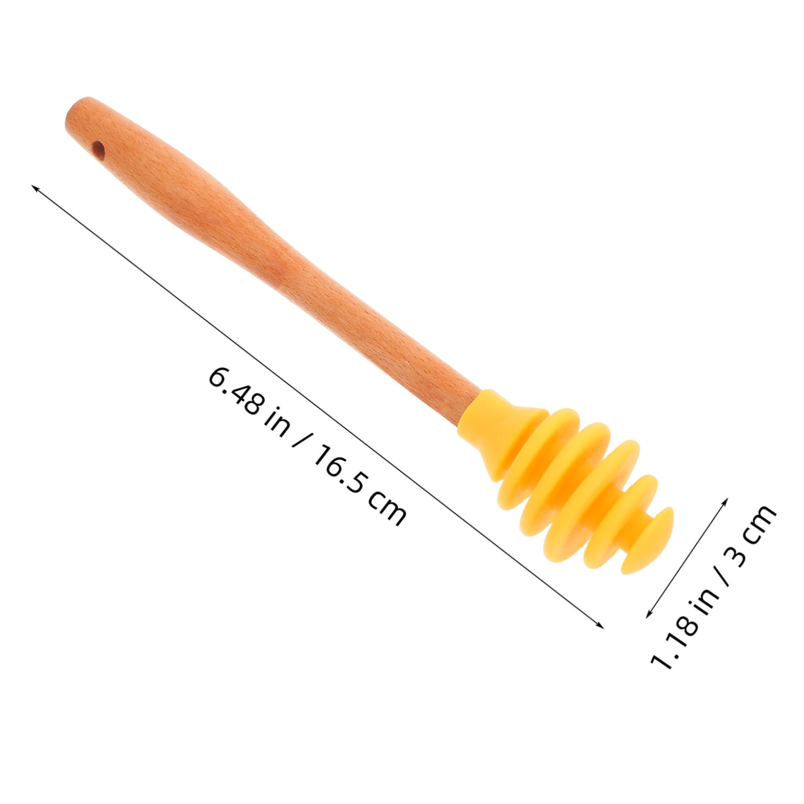 Unomor Honey Stir Bar 2pcs Silicone Stirring Wand Versatile Mixing Stick for Honey Beverages