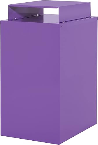 Miniatura 6 de OSP Home Furnishings - Archivador de metal con 3 cajones y estante superior, color morado