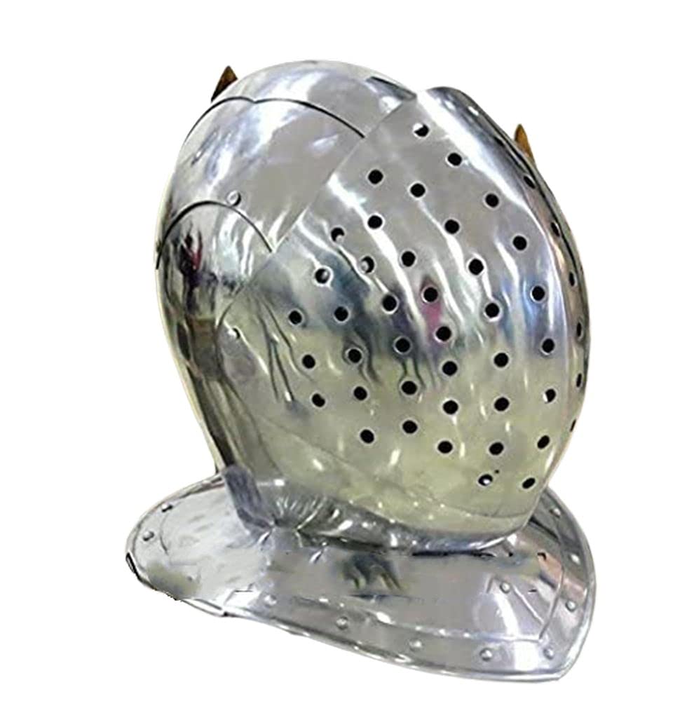 NauticalMart Medieval Italian Sparring Helmet Armor Steel Functional Helmet Halloween Costume