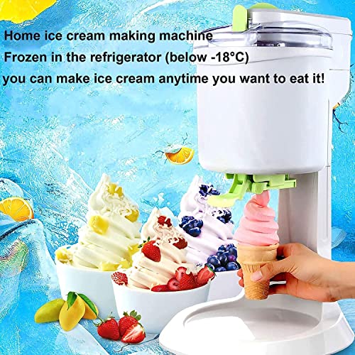 Samnuerly Softeismaschine Heimische Eismaschine 1L Hochleistungs-Eismaschine zum Selbermachen Automatische Mini-Frucht… – Bild 7