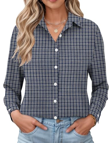 LOMON Business Casual Autumn Tops Boyfriend Style Blouses Oversized Tshirts