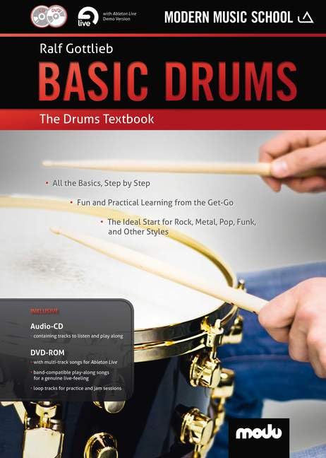 Basic Drums: The Drums Textbook. Schlagzeug. Lehrbuch mt CD + DVD.