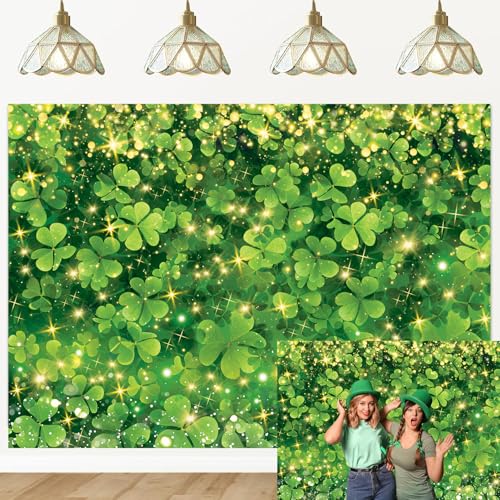 St. Patrick's Day Photography Backdrop Glitter...