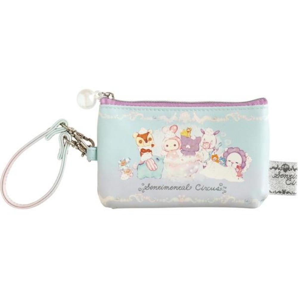 San-X PB73001 Sentimental Circus "Warm Foam at Night" Pass Case with Coin Case, Size (H x W x D): 3.1 x 5.1 x 0.4 inches (80 x 130 x 10 mm) : Clothing, Shoes & Jewelry