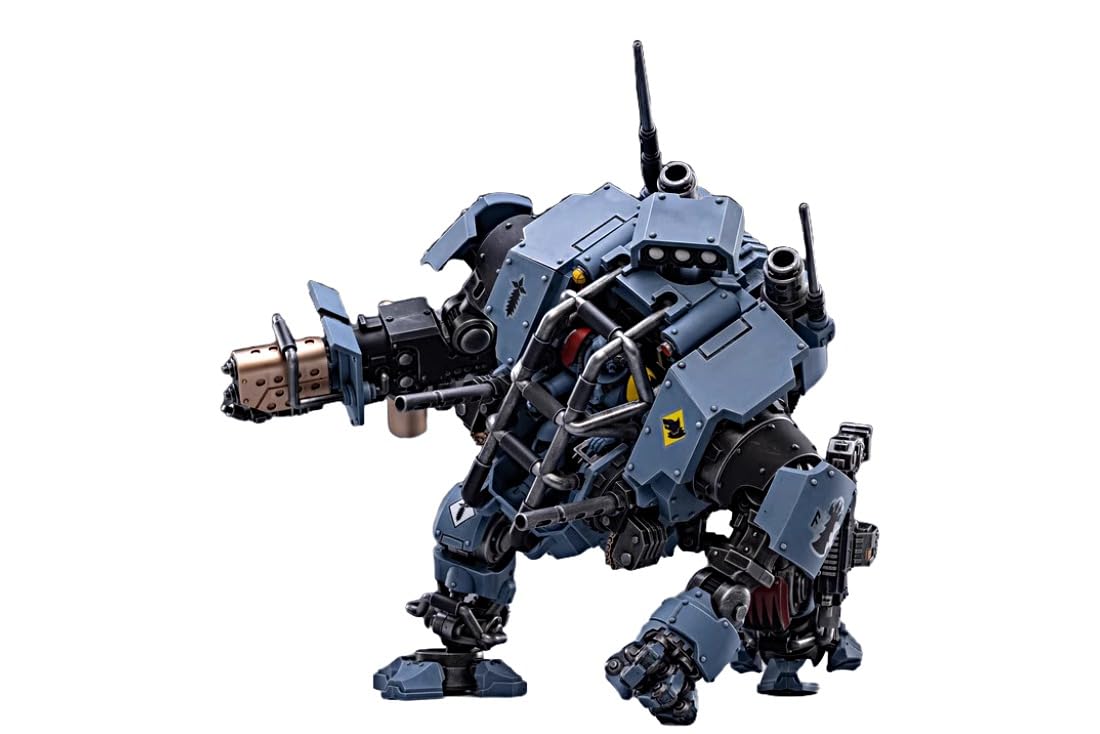 JOYTOY Warhammer 40K 1/18 Action Figure Space Wolves Battle Pack lnvictor Warsuit Pilota Fratello Rurik Warfist Modello da collezione