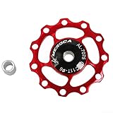 Rueda de polea para bicicleta de montaña con características resistentes al agua (rojo 11T)