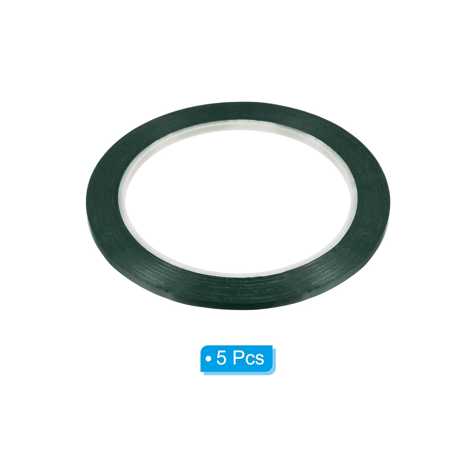 PATIKIL Whiteboard Tape 3mm X 66m, 5 Pack Thin Dry Erase Tape for Graphic Chart Marking DIY Art Green - Image 3