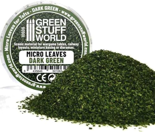 Green Stuff World Micro Leaves Dark Green feuillage miniature miniature