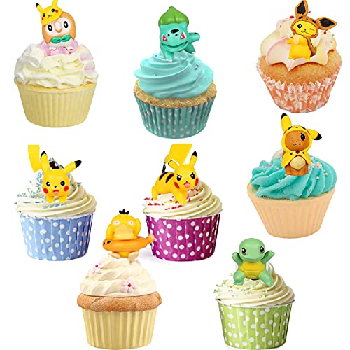 Taarttoppers, Cupcake Minifiguren, Cartoon Taarttoppers, Taartversierspeelgoed, Verjaardagsfeestje Decoratie… - Image 6