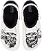Crocs X Luke Combs Classic Lined Unisex Clog, White/Black, 8 US Women / 6 US Men