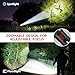 GEARLITE Kleine Taschenlampe LED Aufladbar, Zoomable Mini Taschenlampe Extrem Hell für Kinder, IP65 Wasserdichte Tragbare Flashlight für Camping, Wandern, Notfälle, Outdoor