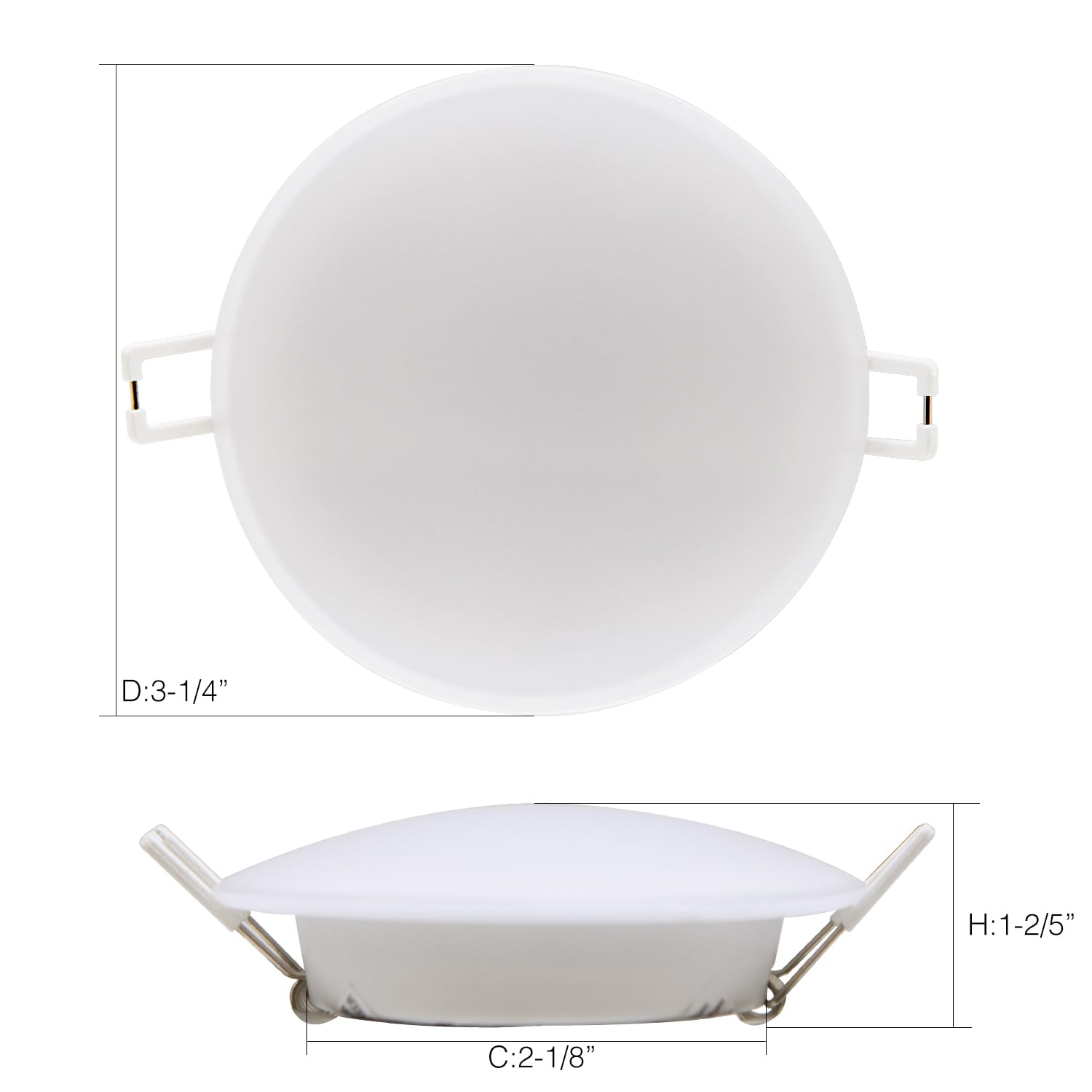Homdec 12 Volt RV LED Recessed Ceiling Light, 3-Inch RV Puck Light, Dimmable 4W 3500K Warm White, 6 Pack RV Flush Mount Interior Light for RV Boat Trailer Camper Motorhome Truck Yacht Van
